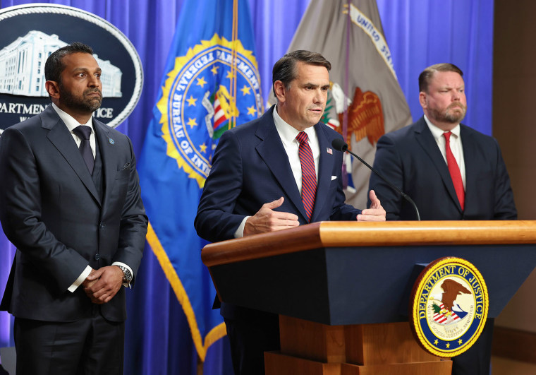 U.S. Department Of Justice Holds A Press Conference On Tuesday Afternoon