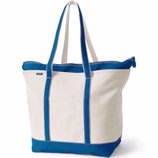 Land’s End Zip Canvas Tote